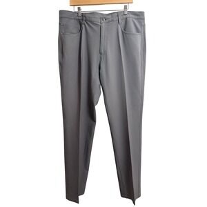 FootJoy Mens W38 L32 Gray 5-Pocket Performance Golf Pants Stretch  FJ Logo